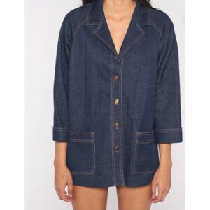 Lady Graff Vintage Denim Jacket, XL
